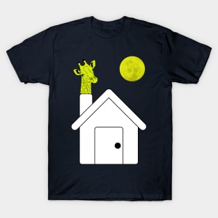 giraffe and the moon T-Shirt